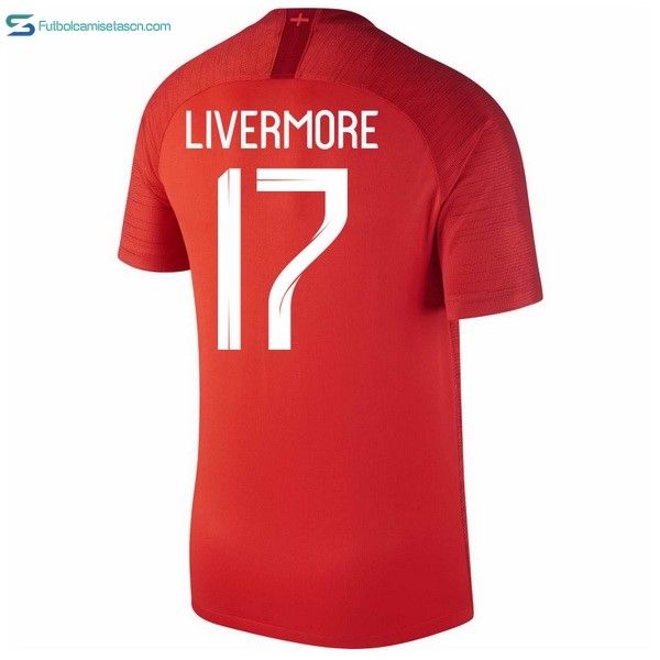 Camiseta Inglaterra 2ª Livermore 2018 Rojo